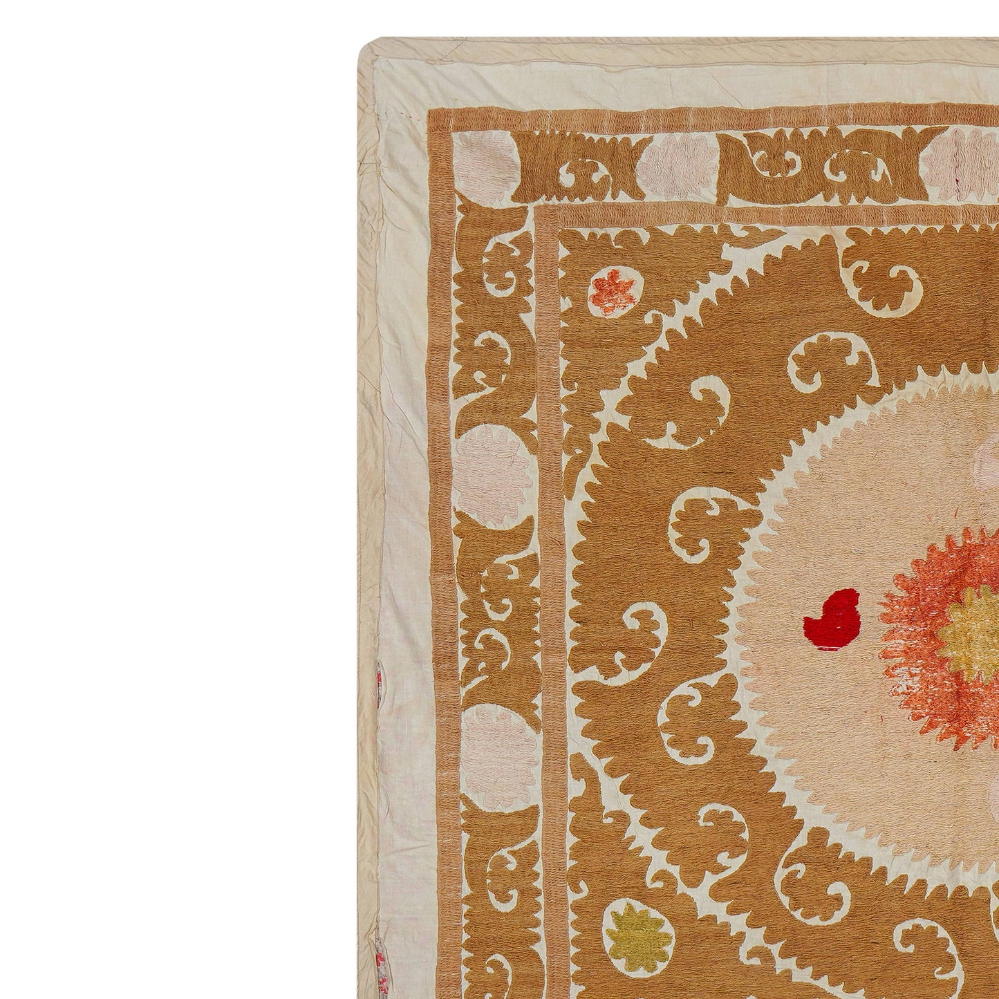 Handmade Vintage Suzani Throw