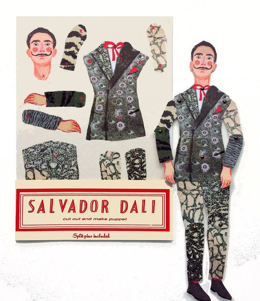 Cut & Make Paper Puppet - Artist Series - Salvador Dali