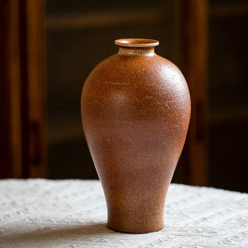 Handmade Stoneware Brown Vase II