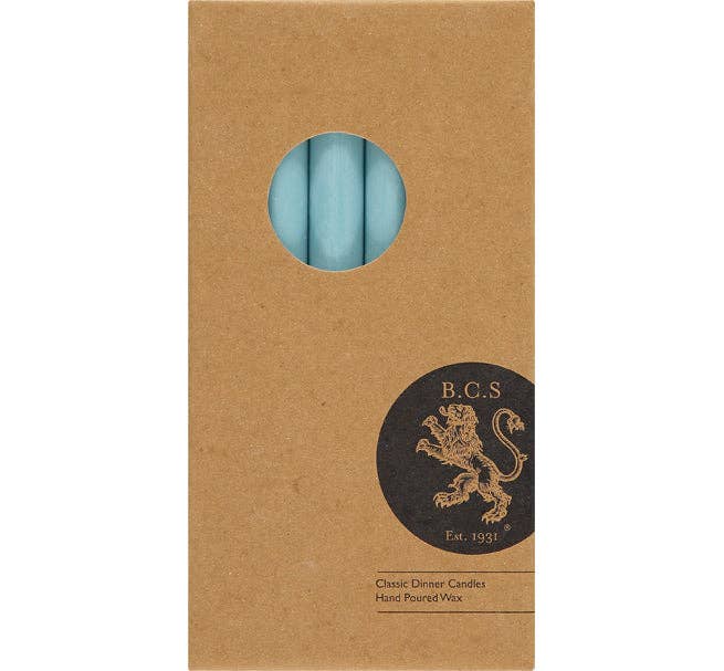 Powder Blue Dinner Candles - Pack of 6