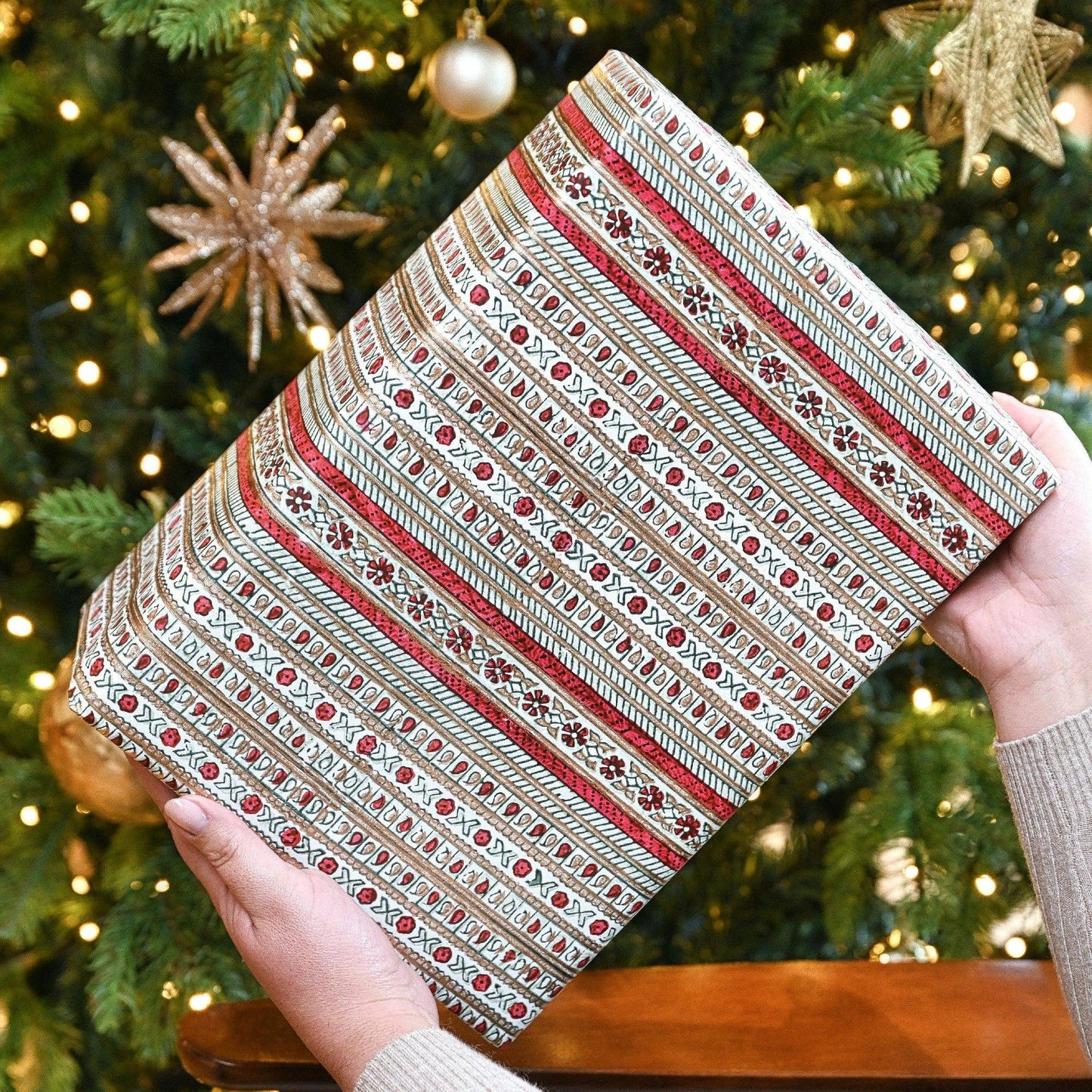Block Printed Wrapping Paper - Benares Festive Mix