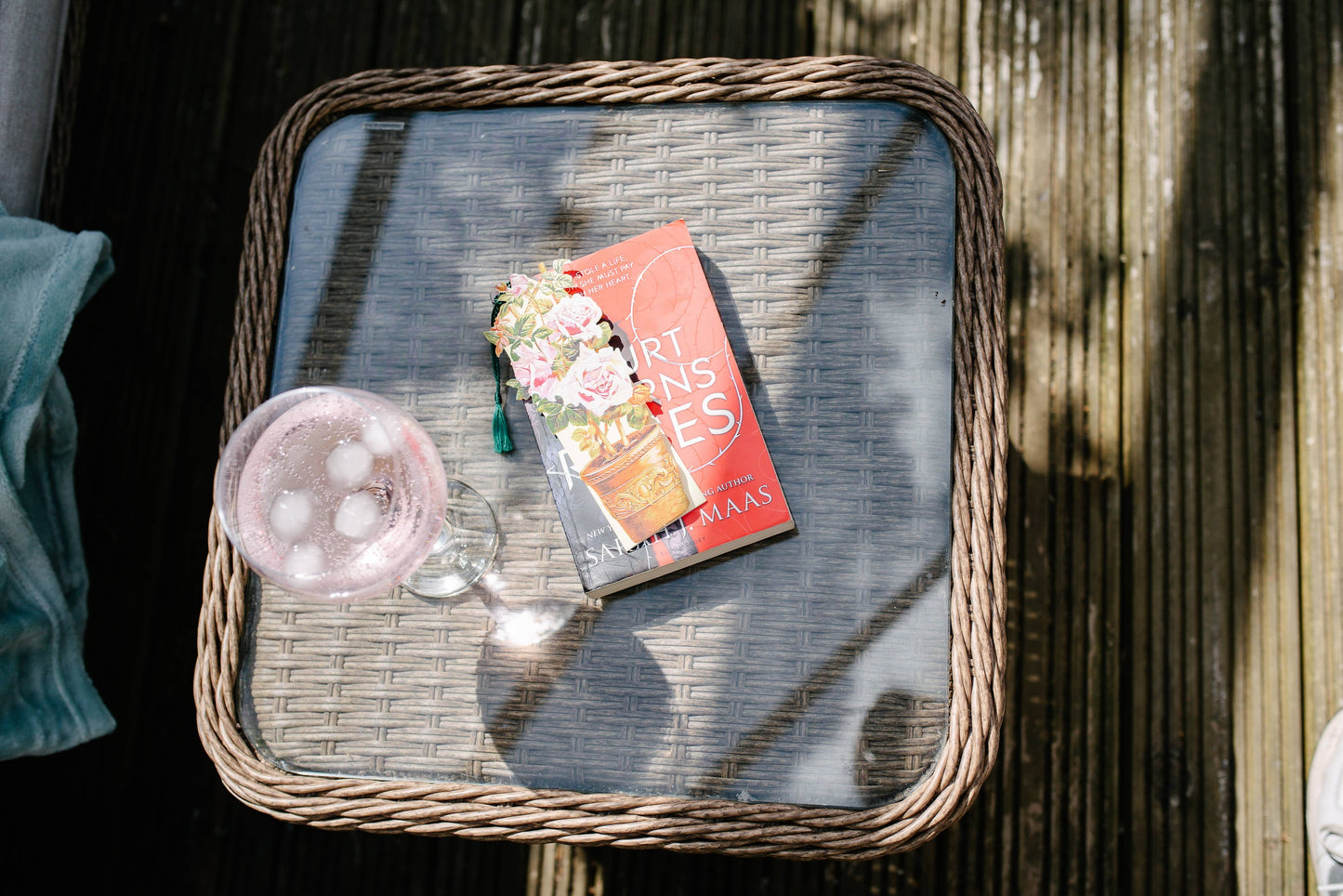 Roses In A Pot Bookmark Card