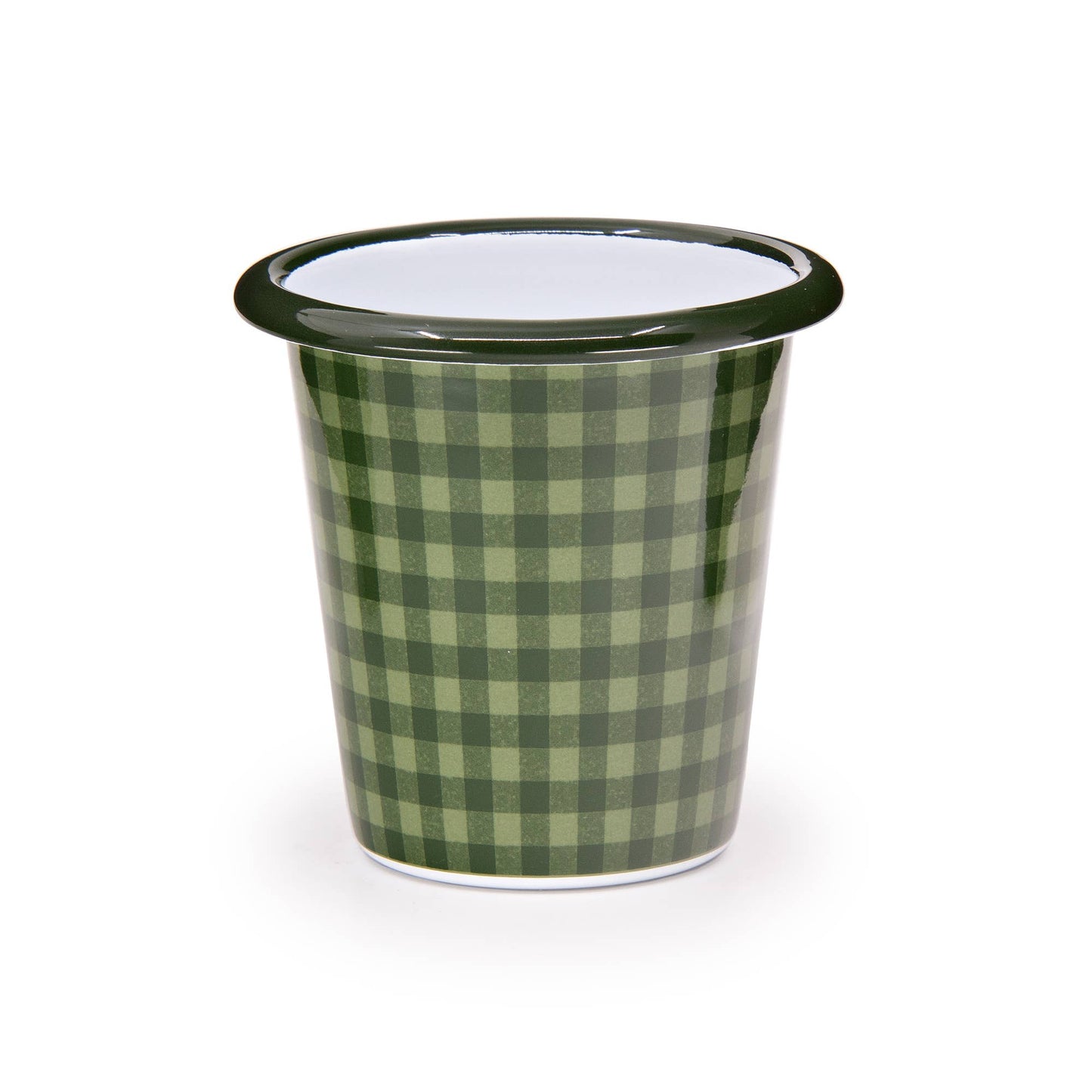 Max Humphrey x CCH Plaid Enamelware Tumbler: Blue