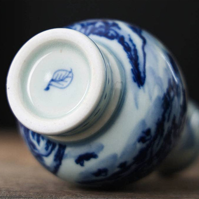 Hand-painted Blue and White Porcelain Vase
