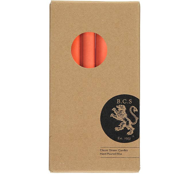 Rust Dinner Candles - Pack of 6