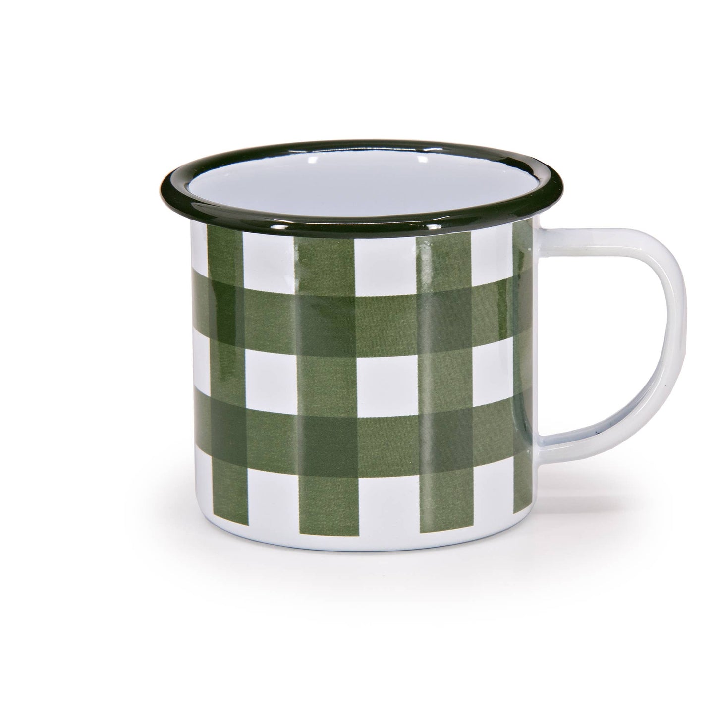 Max Humphrey x CCH Gingham Enamelware Mug: Pink
