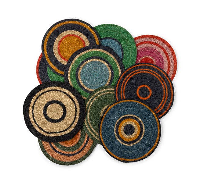 Seagrass Placemat - Beryl Green / Midnight Blue / Tropic Turquoise: 4