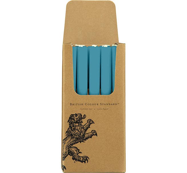 Petrol Blue Dinner Candles - Pack of 25