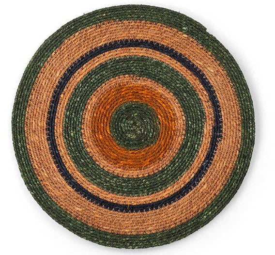 Seagrass Placemat - Olive / Old Rose: 4
