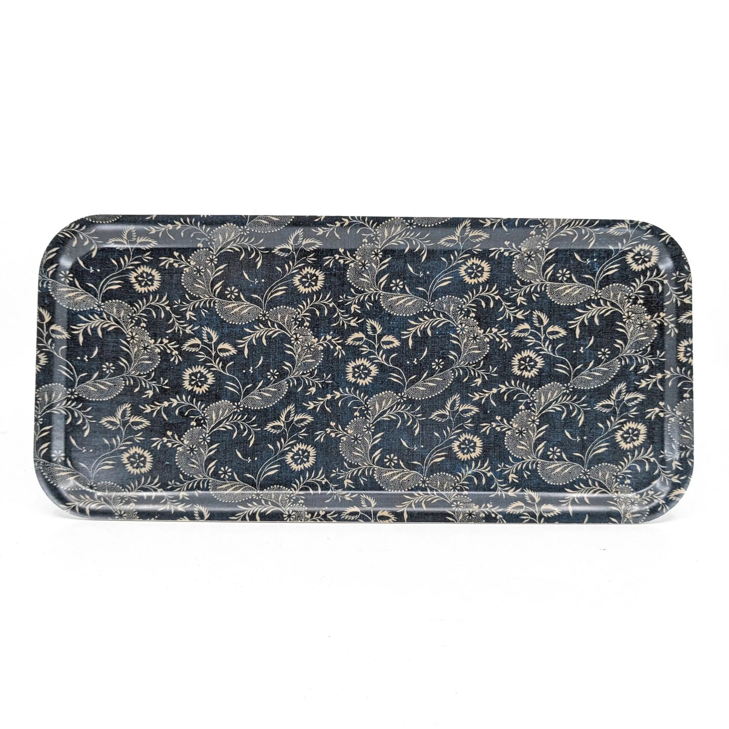 Narrow Birchwood Tray - Indigo