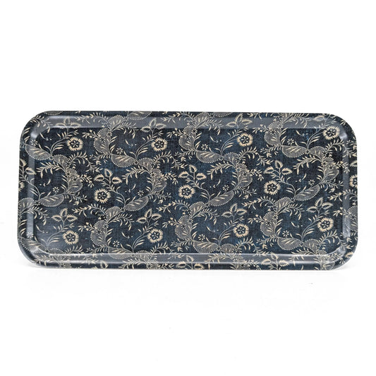 Narrow Birchwood Tray - Indigo