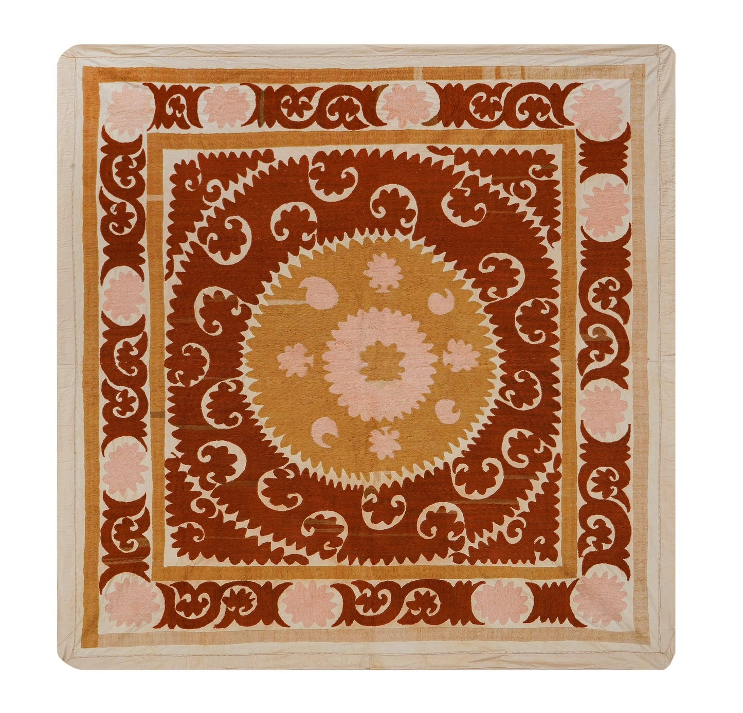 Handmade Vintage Suzani Throw