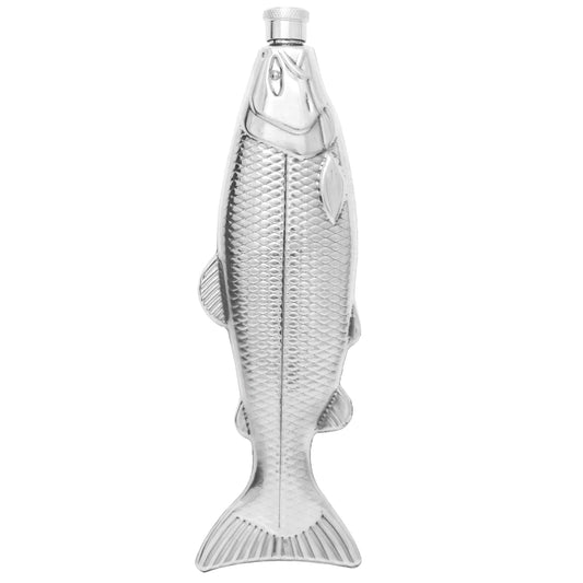 Stainless Steel Fish Flask, 4 Oz.