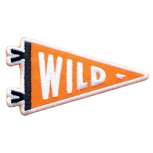 Embroidered 'Wild' Flag Iron-on Patch