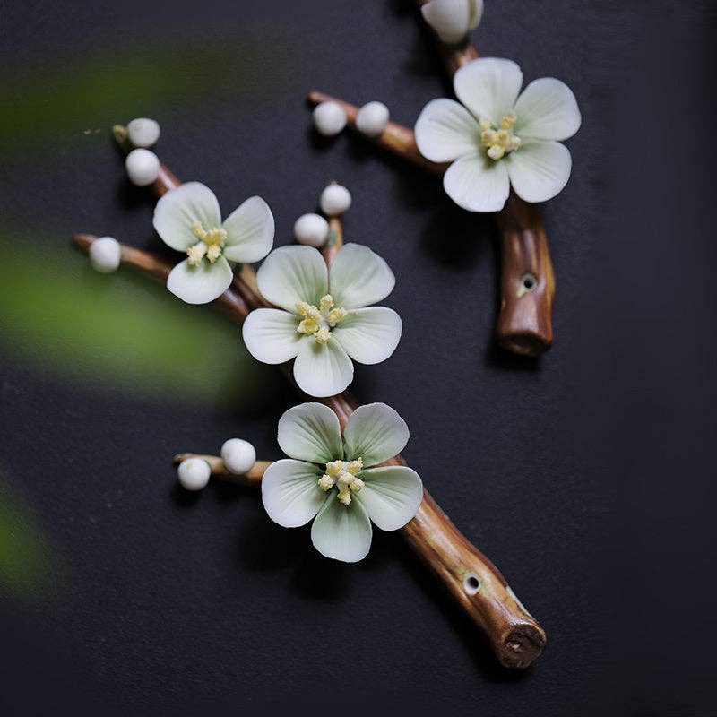 Ceramic Plum Blossom Incense Holder