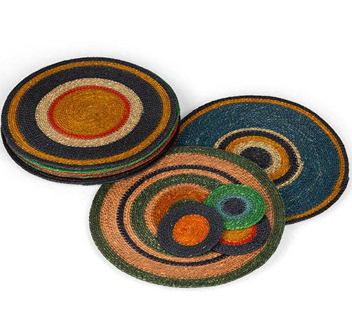 Seagrass Coaster - Midnight Blue / Beryl Green: 4