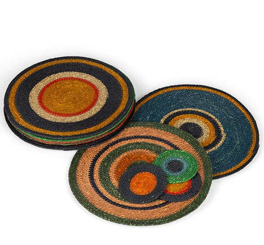 Seagrass Coaster - Tuscan Yellow / Guardsman Red: 4