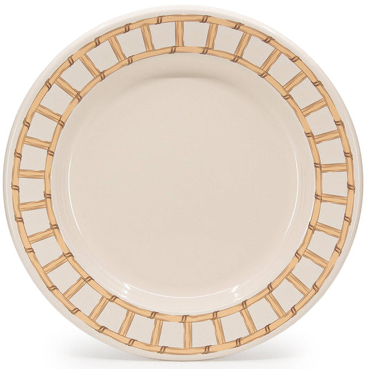 Domino x CCH Wicker Enamelware Dinner Plate: Almond