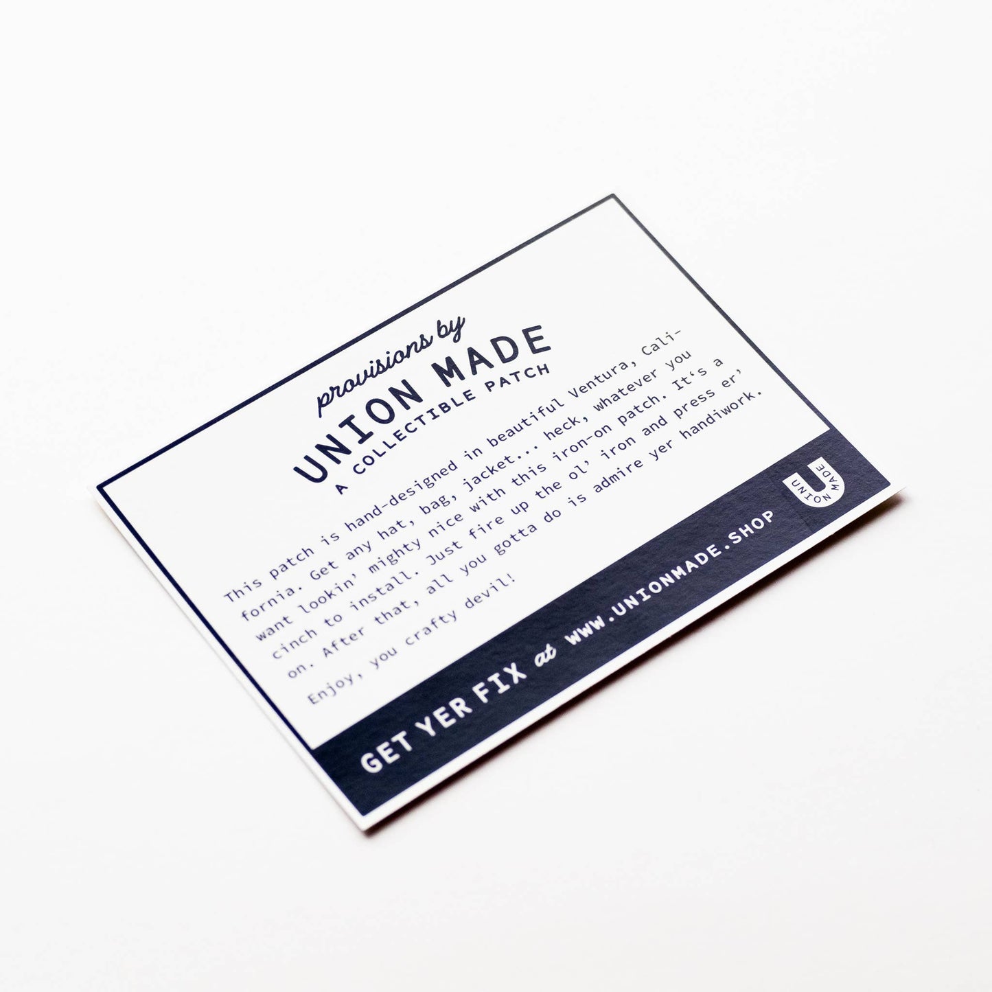 Embroidered 'Farming is Everybody's Bread & Butter' Iron-on Patch