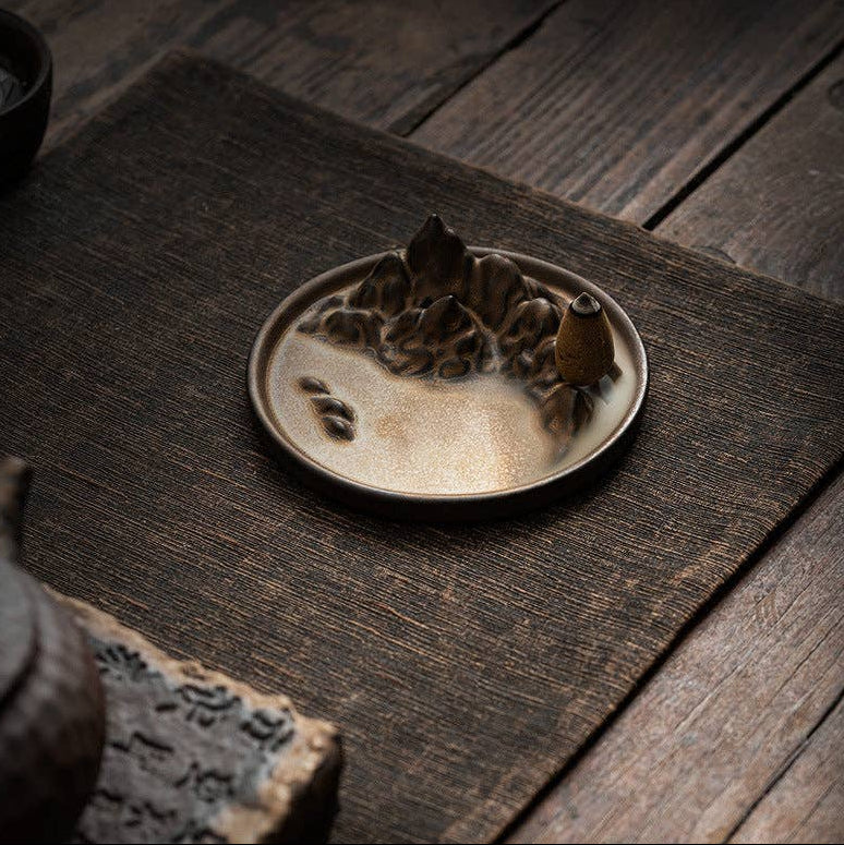 Golden Mountain Incense Holder