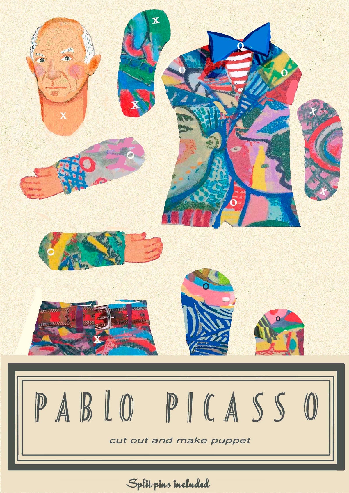 Cut & Make Paper Puppet - Artist Series - Picasso
