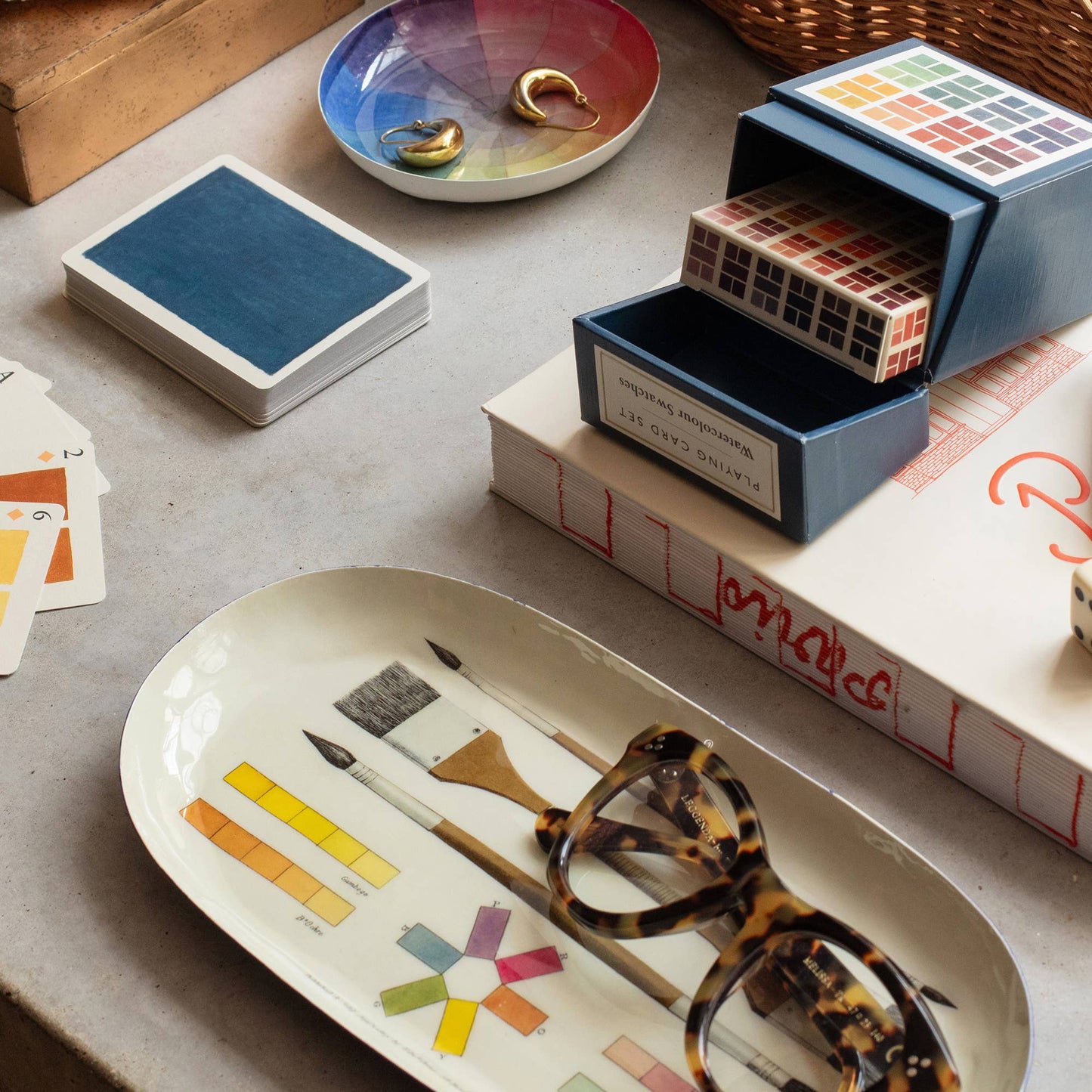 Oval Enamel Tray - The Art of Colouring