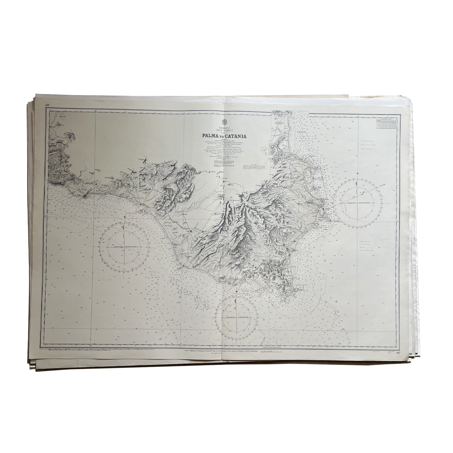 Vintage Admiralty Chart - Spain