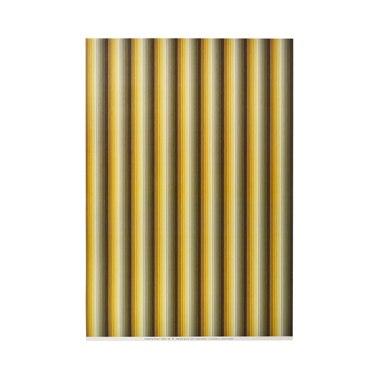 Undulating Stripes - 5 Sheets Of Yellow Paper