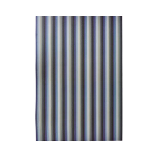 Undulating Stripes - 5 Sheets Of Blue Paper