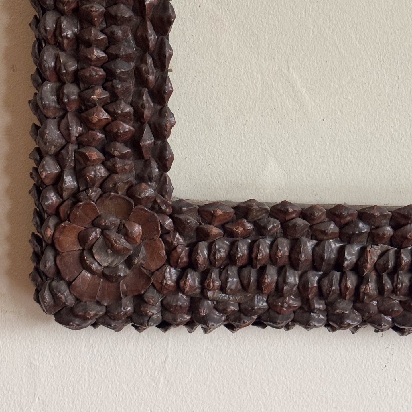 A Pair of Early 20th Century French Pine Cone Frames