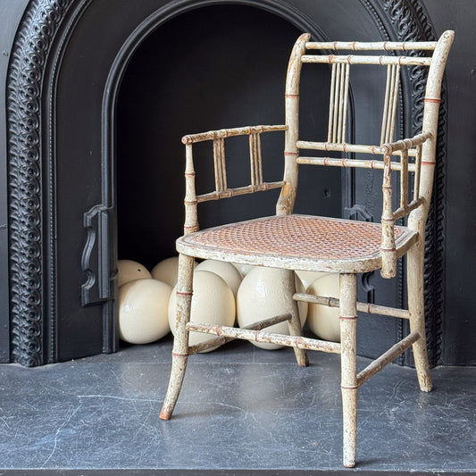 A Mid 19th Century Child's Painted Sussex Armchair