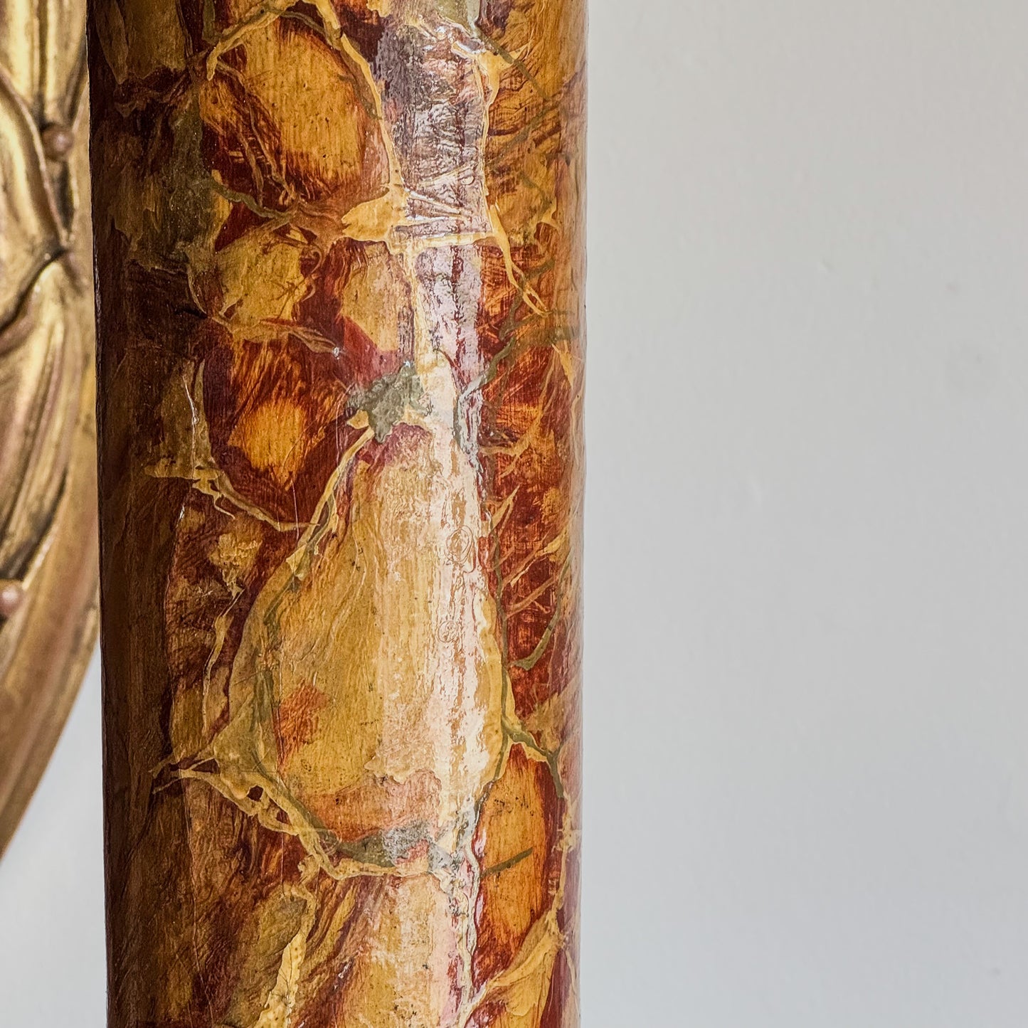 A Late 19th Century Faux Marble Column