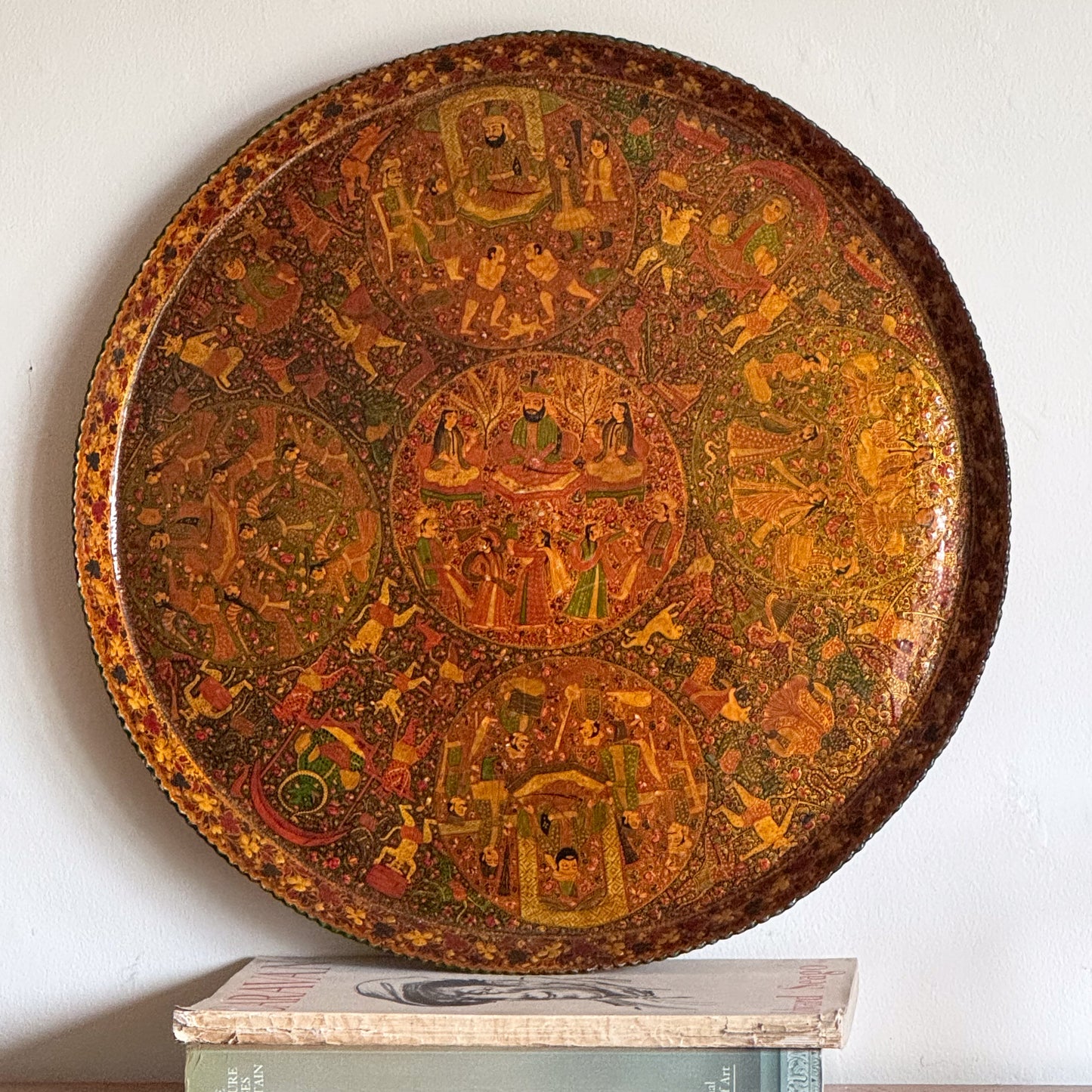A 19th Century Indian Lacquered Papier Mâché Tray