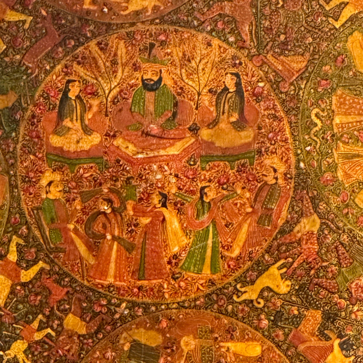 A 19th Century Indian Lacquered Papier Mâché Tray