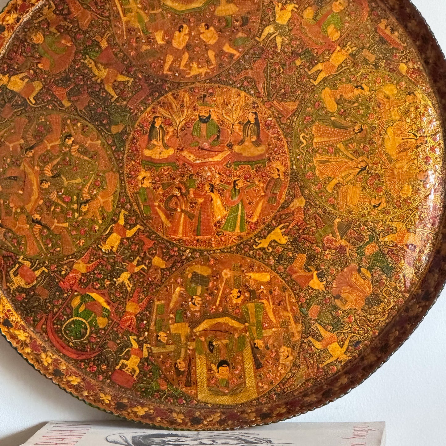 A 19th Century Indian Lacquered Papier Mâché Tray
