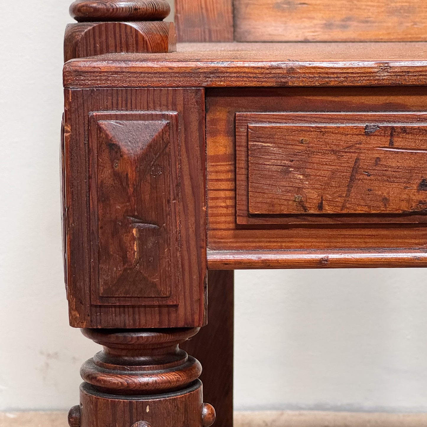 A Pair of 19th Century Pine Gothic Chairs