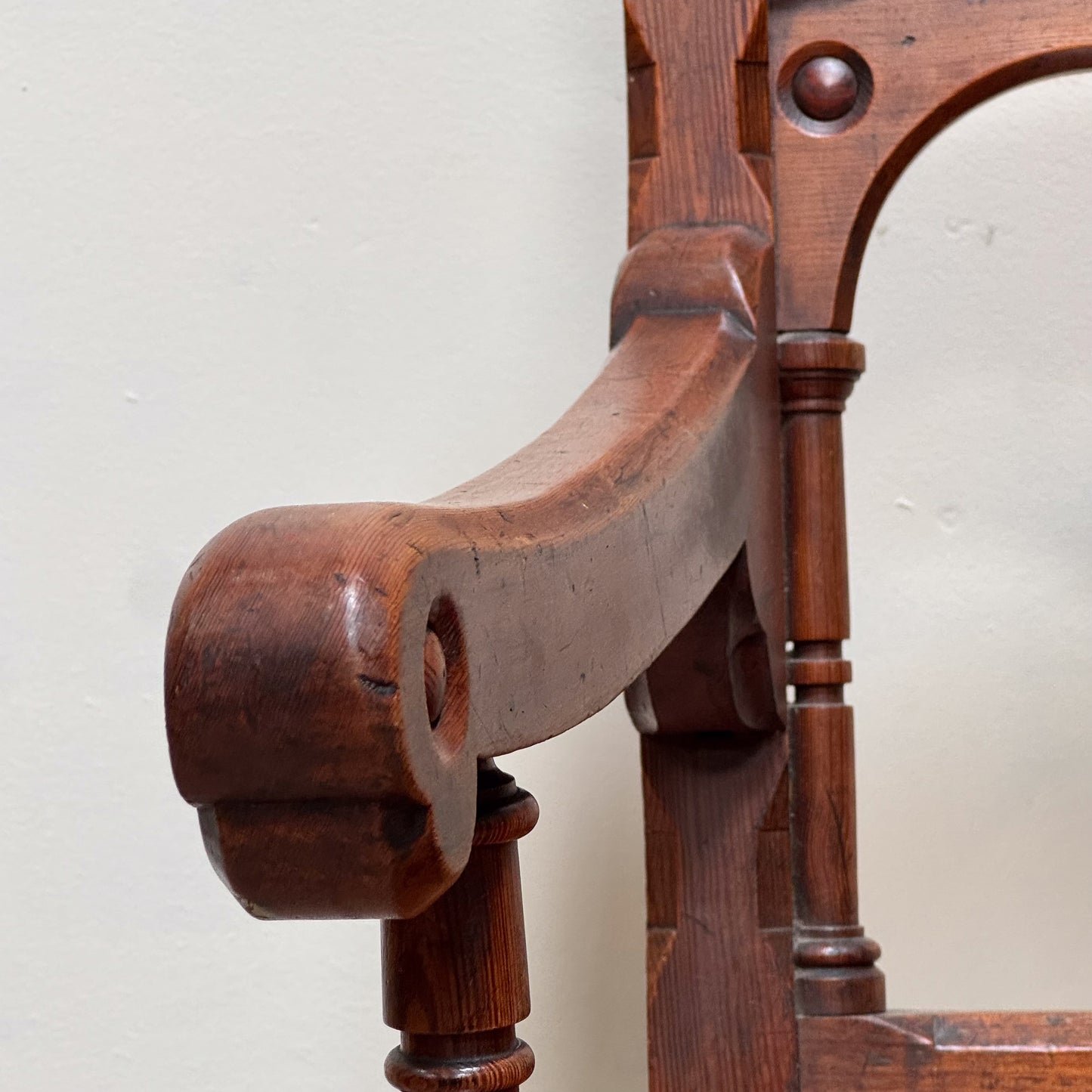 A Pair of 19th Century Pine Gothic Chairs