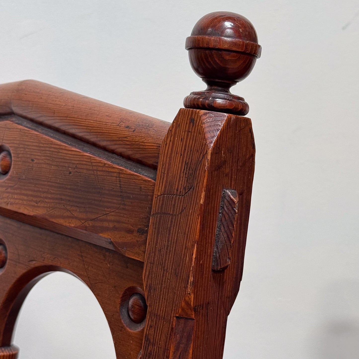 A Pair of 19th Century Pine Gothic Chairs