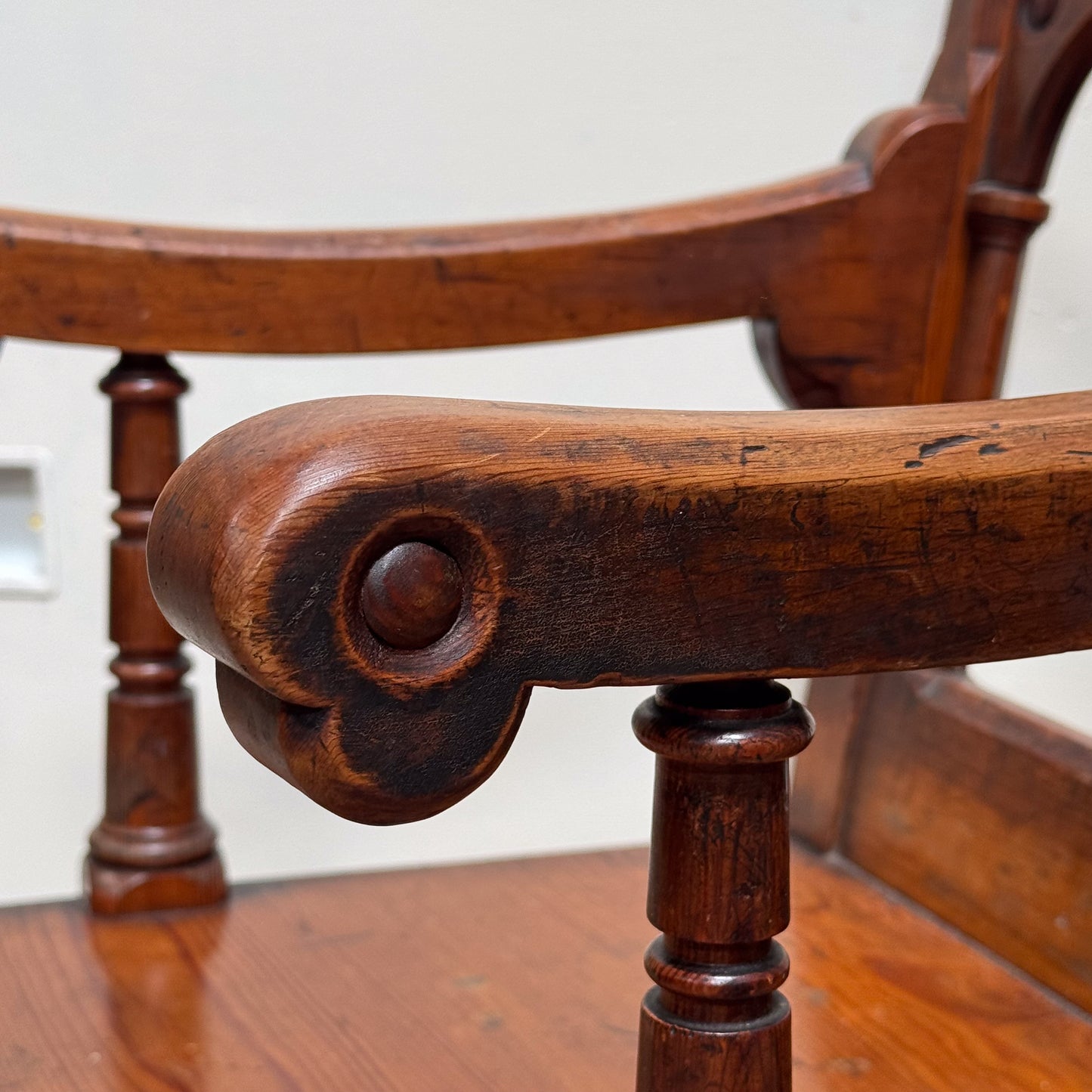 A Pair of 19th Century Pine Gothic Chairs
