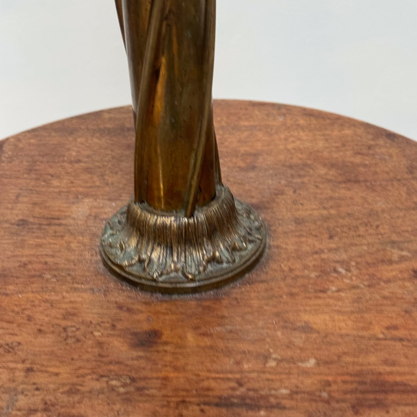 A Late 19th Century Gilded Brass Standard Lamp