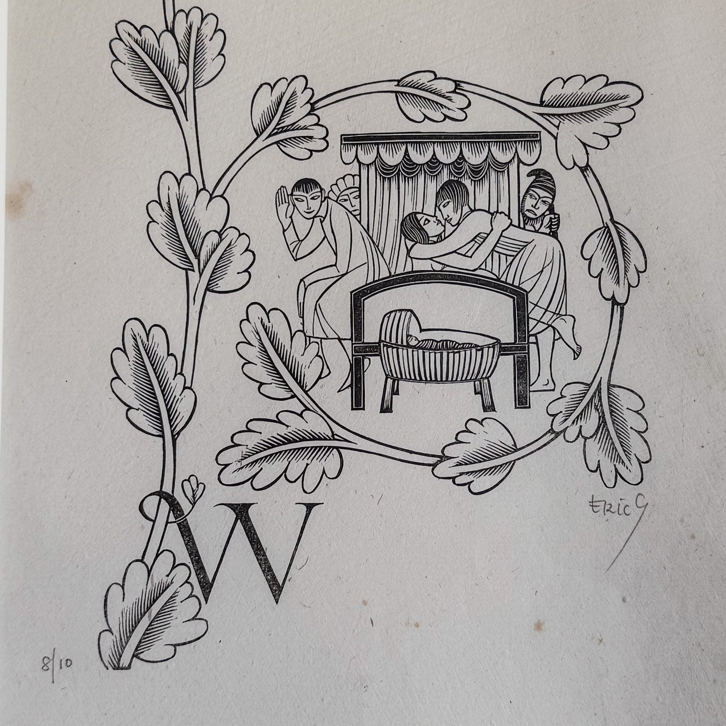 Eric Gill 1882-1940 Framed Wood Engravings