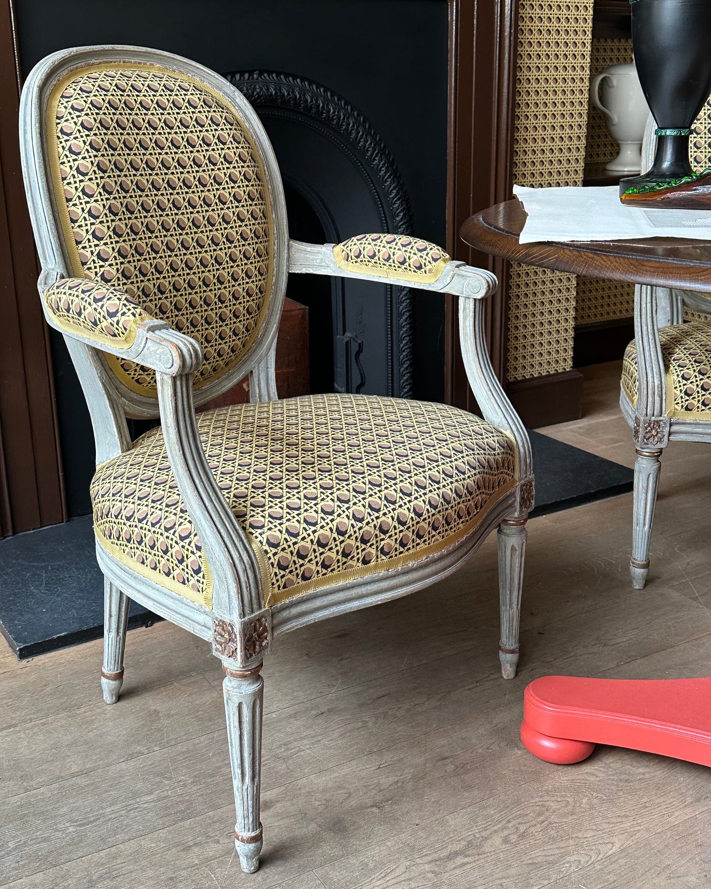 Pair C19th French Carved Salon Chairs