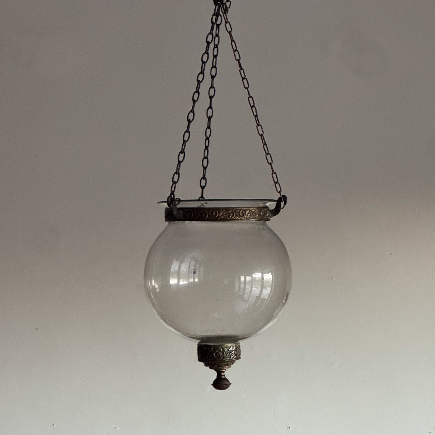 A 19th Century Glass Hundi Lantern