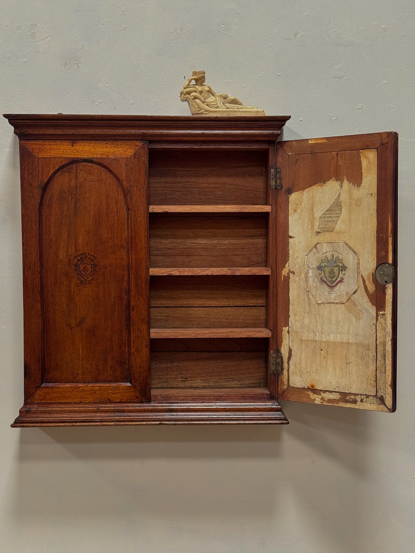 A Late 19th Century Mahogany Tobacconist Cabinet