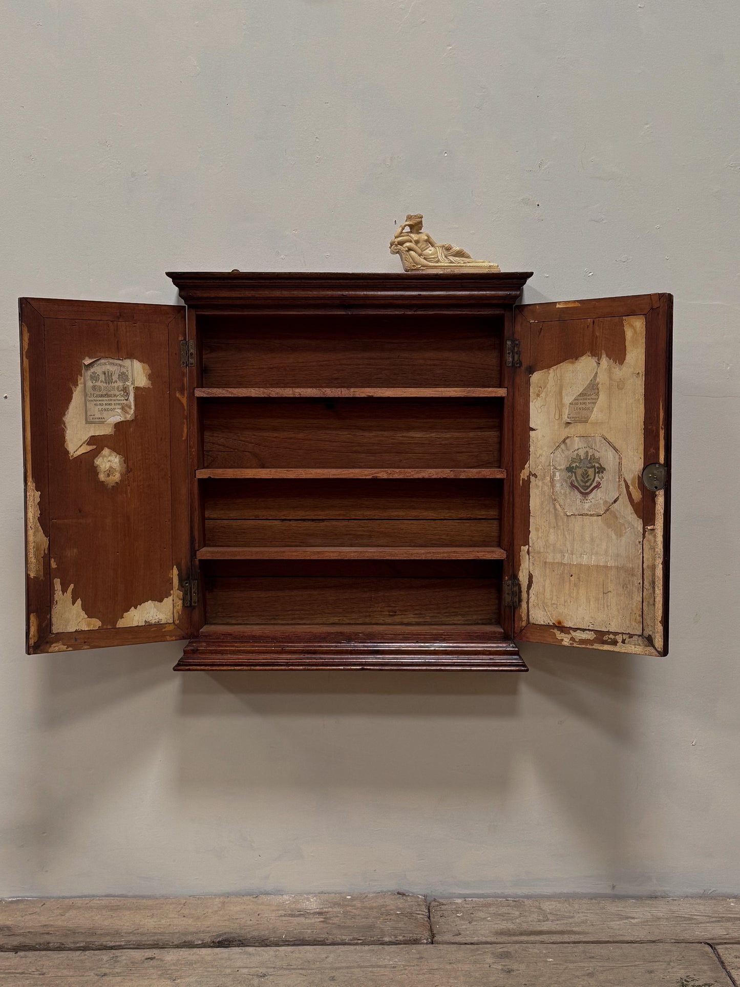 A Late 19th Century Mahogany Tobacconist Cabinet