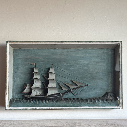 A Mid 19th Century Ship Diorama