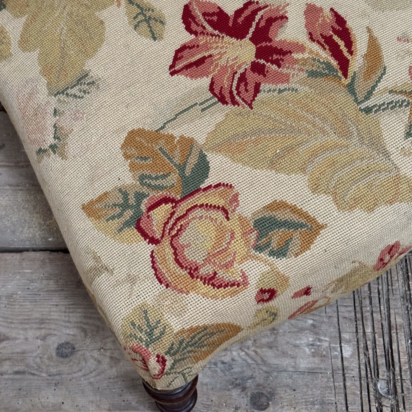 A Mid 19th Century Needlepoint Slipper Chair