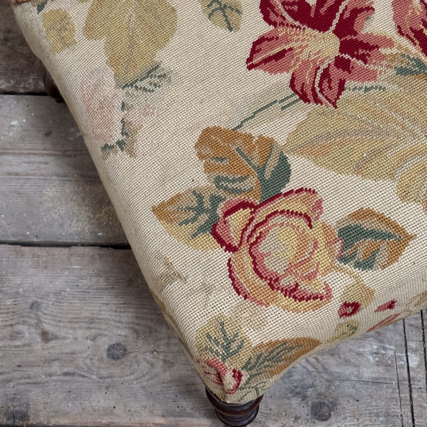 A Mid 19th Century Needlepoint Slipper Chair