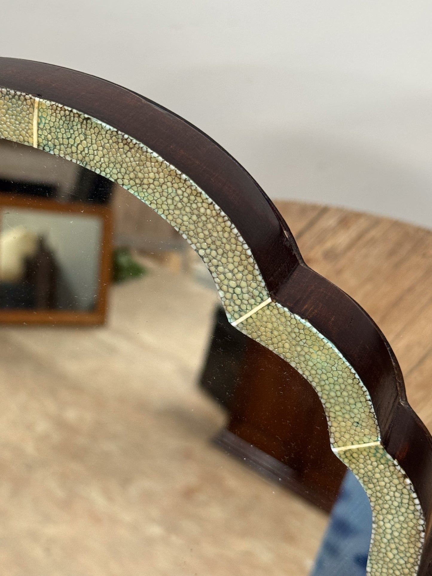 Early 20th Century Shagreen Easel Mirror