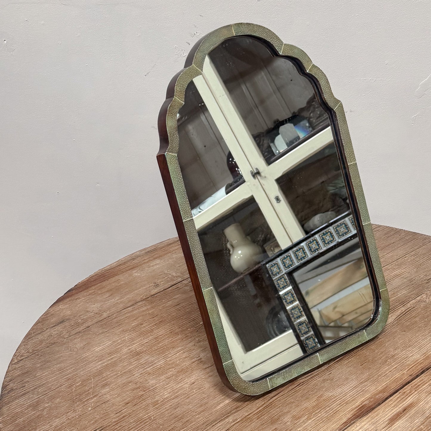 Early 20th Century Shagreen Easel Mirror